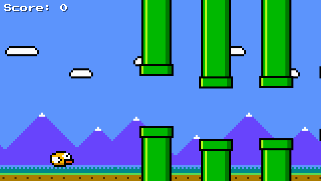 The finished endless flying game