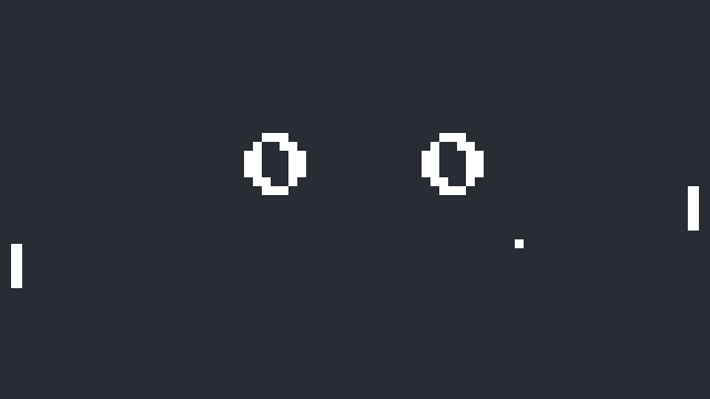 The finished Pong game
