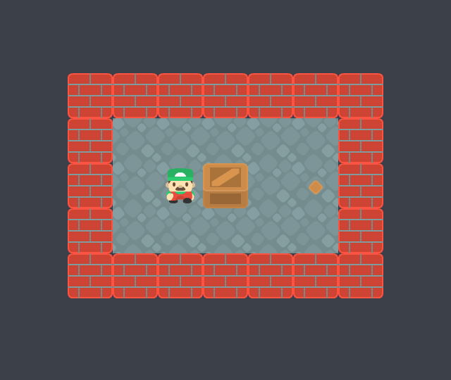 The finished box-pushing puzzle game