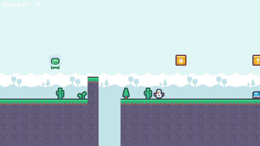 The finished platform game