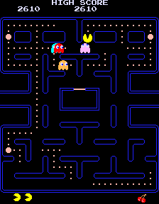 The maze of the arcade Pac-Man