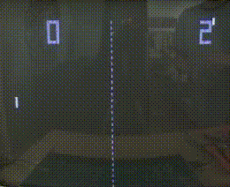 Pong on an old television